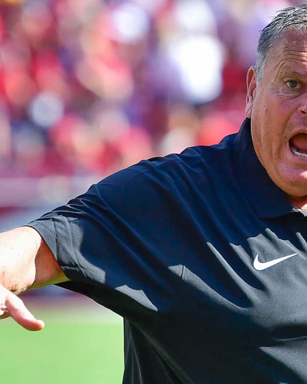 Razorbacks coach Sam Pittman against Kent State on Saturday
